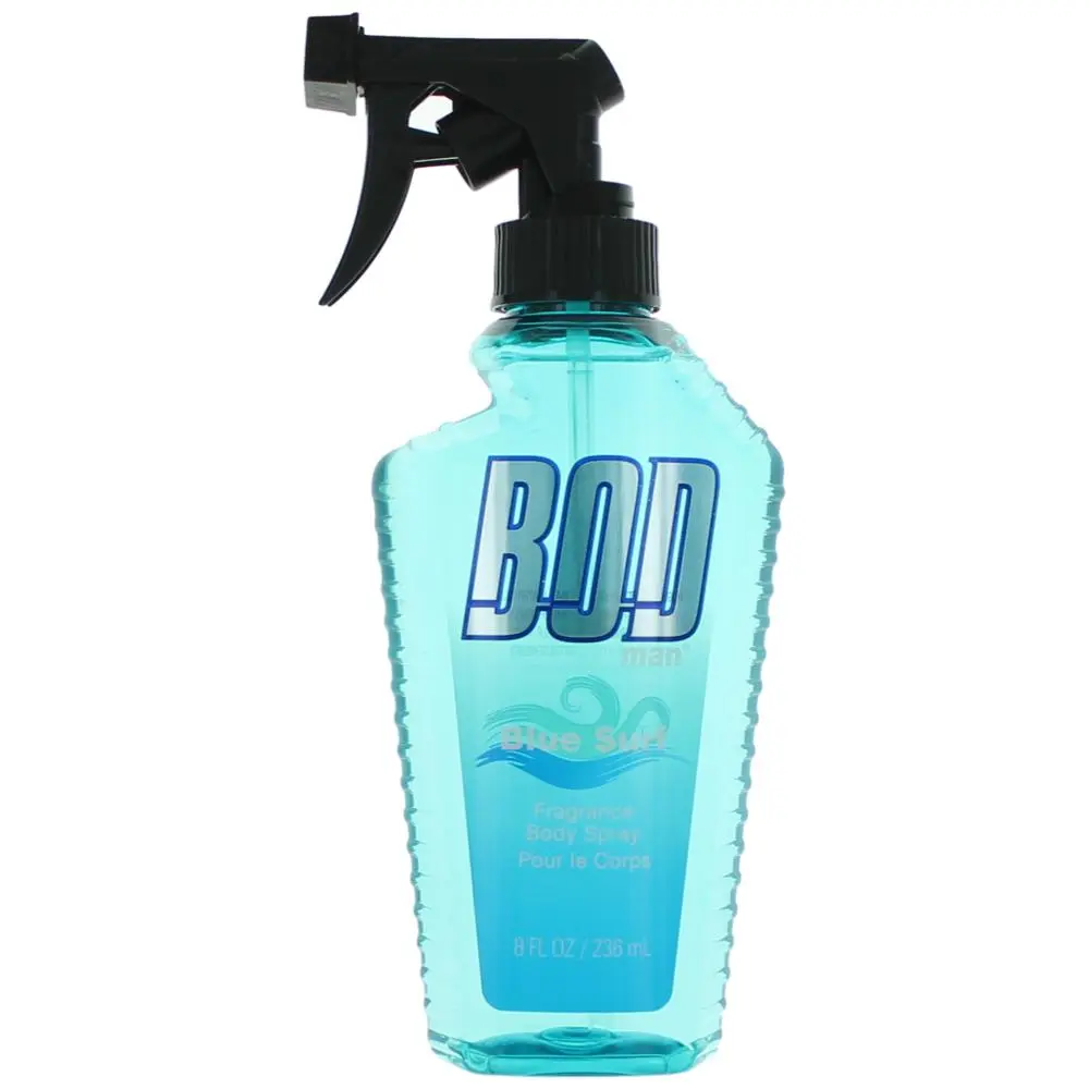 Bod Man Blue Surf by Parfums De Coeur - Fresh, Long Lasting 8 oz (236 ml) Men's Fragrance Body Spray