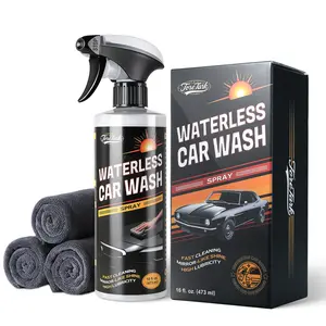 TORETARK Waterless Car Wash Liquid Quickly Cleans Car Paint Stains Repels Water and Dust Protects Mirror Gloss, Protects Against Acid Rain and UV Corrosion,Suitable For Cars, Motorcycles, Trucks, and RVs