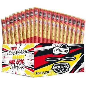 Frito-Lay Jack Link’s Fritos Chili Cheese Meat Sticks Straight Pack 20 Pack 0.92oz Protein Packed Snack - Flavor