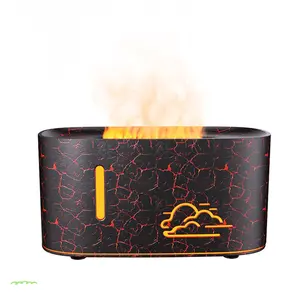 Colorful gradient flame essential oil diffuser, portable humidifier, elegant desktop humidifier, aromatherapy diffuser suitable for home hotel