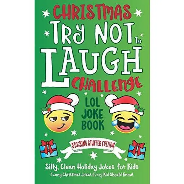USED Book - Christmas Try Not To Laugh Challenge LOL Joke Book Stocking Stuffer Edition: Silly, Clean Holiday Jokes for Kids Funny Christmas Jokes Every Kid Shoul by Adams, C. S. (Paperback) - english