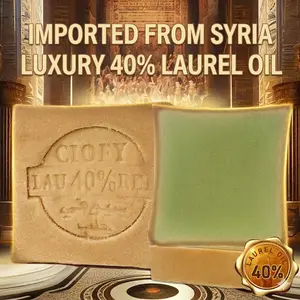 ciofy 40% Lauric Acid Oil Acne Prone Skin Soap Multi Purpose Face Body Hair Cleansing Natural Olive Oil Ancient Formula
