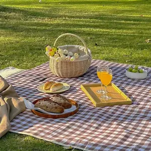 80x80 Inch Waterproof Beach Blanket Foldable Sandproof Outdoor Camping Picnic Mat