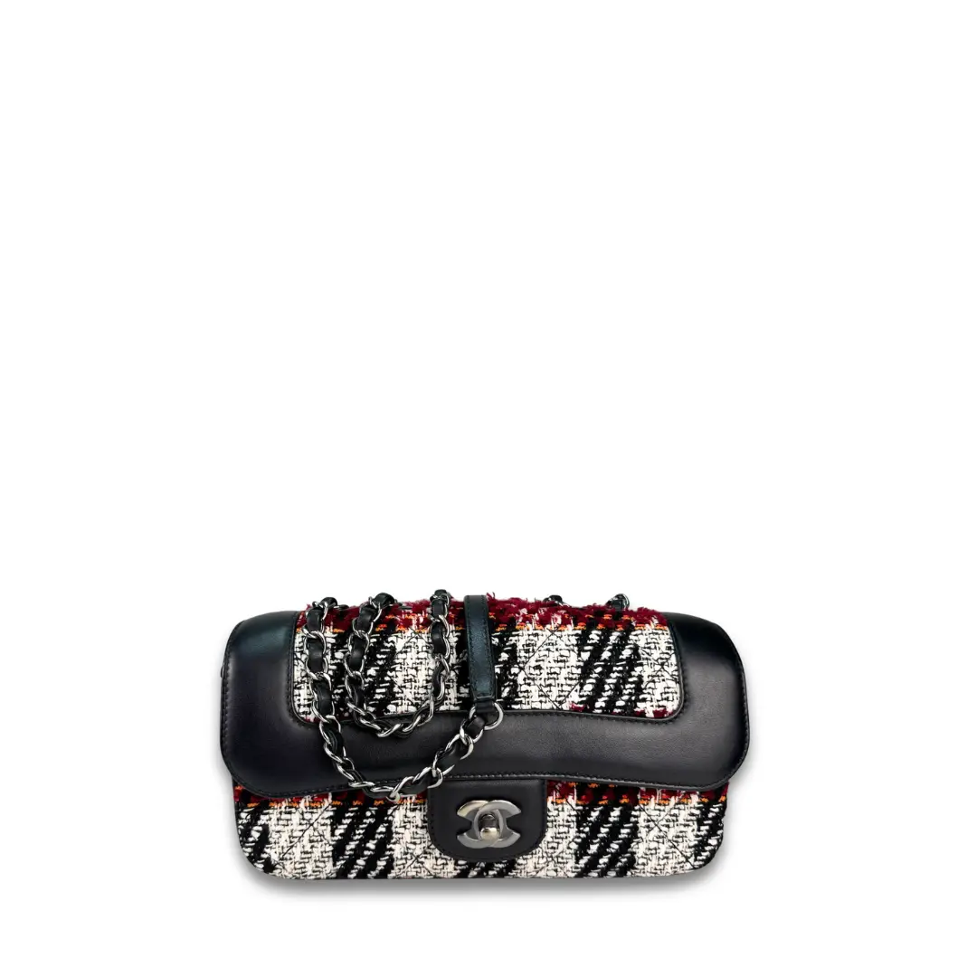 Pre-owned CHANEL Tweed Shoulder Bags Coco Corset Flap Bag