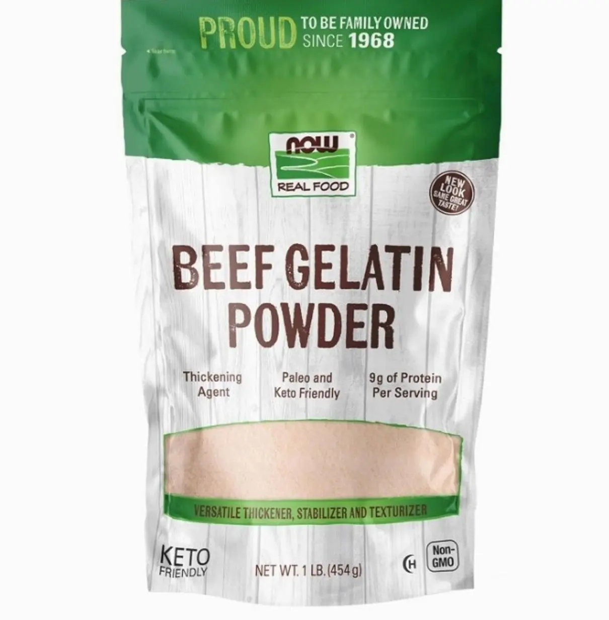 NOW Foods, Beef Gelatin Powder, Natural Thickening Agent, Source of Protein, 1-Pound (Packaging May Vary)