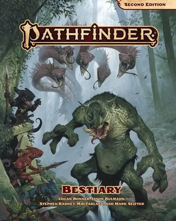 USED Book - Pathfinder Bestiary (P2) by Paizo Publishing (Hardcover) - english