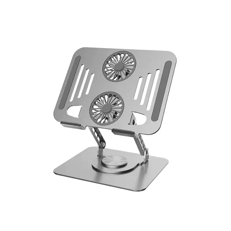 Adjustable Metal Stand for Laptops Tablets Phones Portable & Stable Design Ideal for Home Office Desk Use