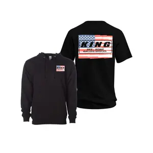 King Off Road Racing Shocks T Shirt, Off Road Racing Suspension Style T Shirt, Soft Cotton Blend T Shirt for Off Road Enthusiasts, 2 Sides, Off Road Truck Fan Gift for Men Women