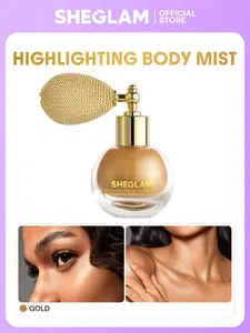 SHEGLAM Multi-use Glitter Body Highlighter Mist-Frosted Shimmer Body Bronzer Setting Spray Makeup Metallic Sparkle Non Sticky Glow