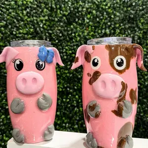 Pig Stainless Steel Tumbler Cup