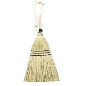 AUTHENTIC DELUXE WHISK BROOM - Amish Corn Straw Hand Brush & Handle