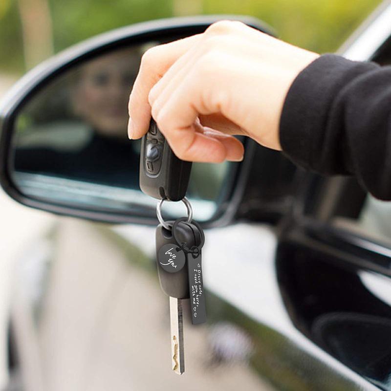 Drive Safe Keychain I Love You I Need You Here With Me Keychain Christmas Gifts for Boyfriend Husband Dad