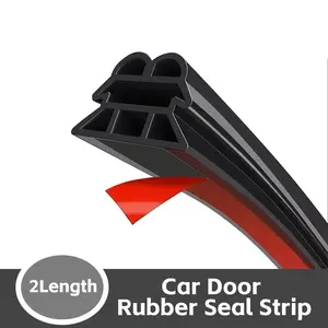 Car Door Rubber Sealing Strip, Three-Layer Seal Protection, Car Trunk Engine Hood Soundproofing, Automotive Accessories