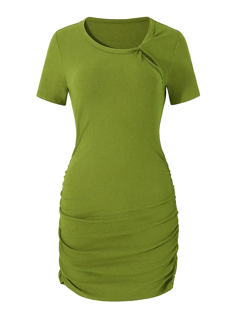 strapless open back dress Ribbed Knit Midi Dress