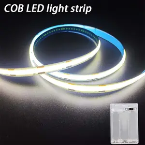 1PC COB LED Light Strip Battery Box, Flexible Bendable Design, Ideal for Kitchen Bedroom Lighting & Party Decorations, No Batteries Included, Led Strip Lights