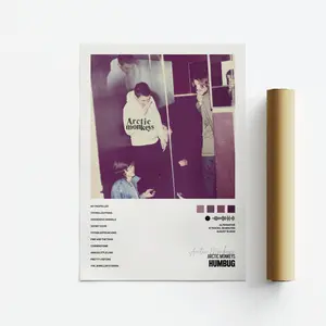 Arctic Tee, Hip Hop Rock Monkeys, Humbug, Album Art Poster, Print, Music, Tracklist 45759 254