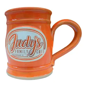Judy's Family Cafe Orange Coffee Mug - Classic, Ceramic