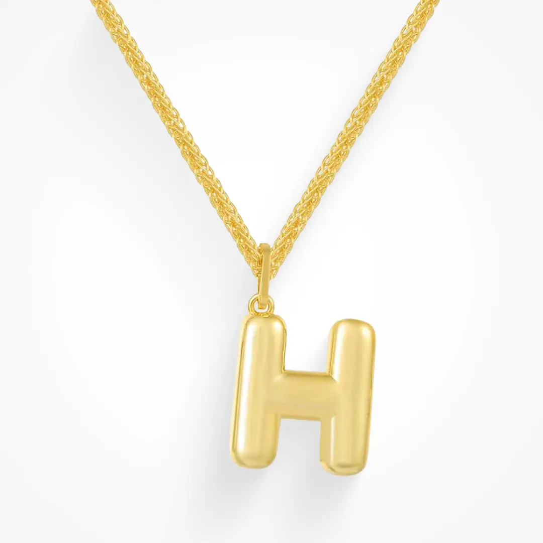 18K Gold Waterproof, Letter H