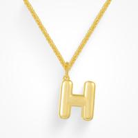 18K Gold Waterproof, Letter H
