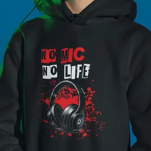 No Mic No Life Gaming Hoodie