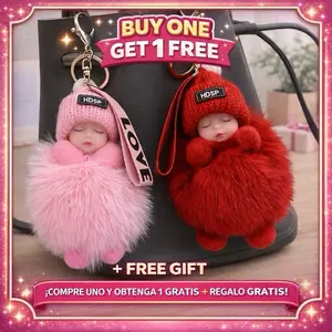 Mom Baby Keychain Gift Ultra Soft Fluffy Plush Bag Charm with LOVE Tag for Pregnancy Reveals Mom Pride Moments Perfect Gift for New Moms or Mother's Day Mom's Favorite Cute Plush Charm