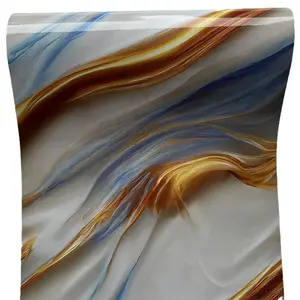 Marble Pattern Self-adhesive Wallpaper, Waterproof & Removable Wallpaper, Decorative Vinyl for Kitchen, Countertops, Cabinets