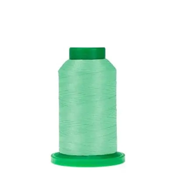 Isacord Polyester Embroidery Thread - 1000m Silver Sage 2922-5220, Clean Bright Neutral Tone, Low Lint, Polished Finish, Durable, Excellent Strength, Ideal for Logos, Contemporary Accents