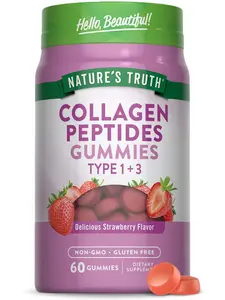Collagen Peptides Gummies | 60 Strawberry Flavor Gummies