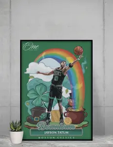 Jayson Tatum 2022 Downtown 12x17 Poster Boston Celtics