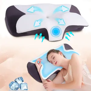 Extra-wide ergonomic memory foam neck pillow, zoned contour pillow, suitable for side, back, and stomach sleepers, adult anti-snoring pillow, washable cooling pillowcase