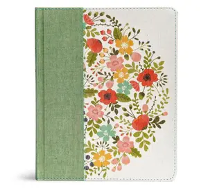 CSB Notetaking Bible, Sage Cloth Over Board, Black Letter, Wide Margins, Journaling Space, Single-Column, Reading Plan, Easy-to-Read Bible Serif Type Hardcover – September 1, 2017