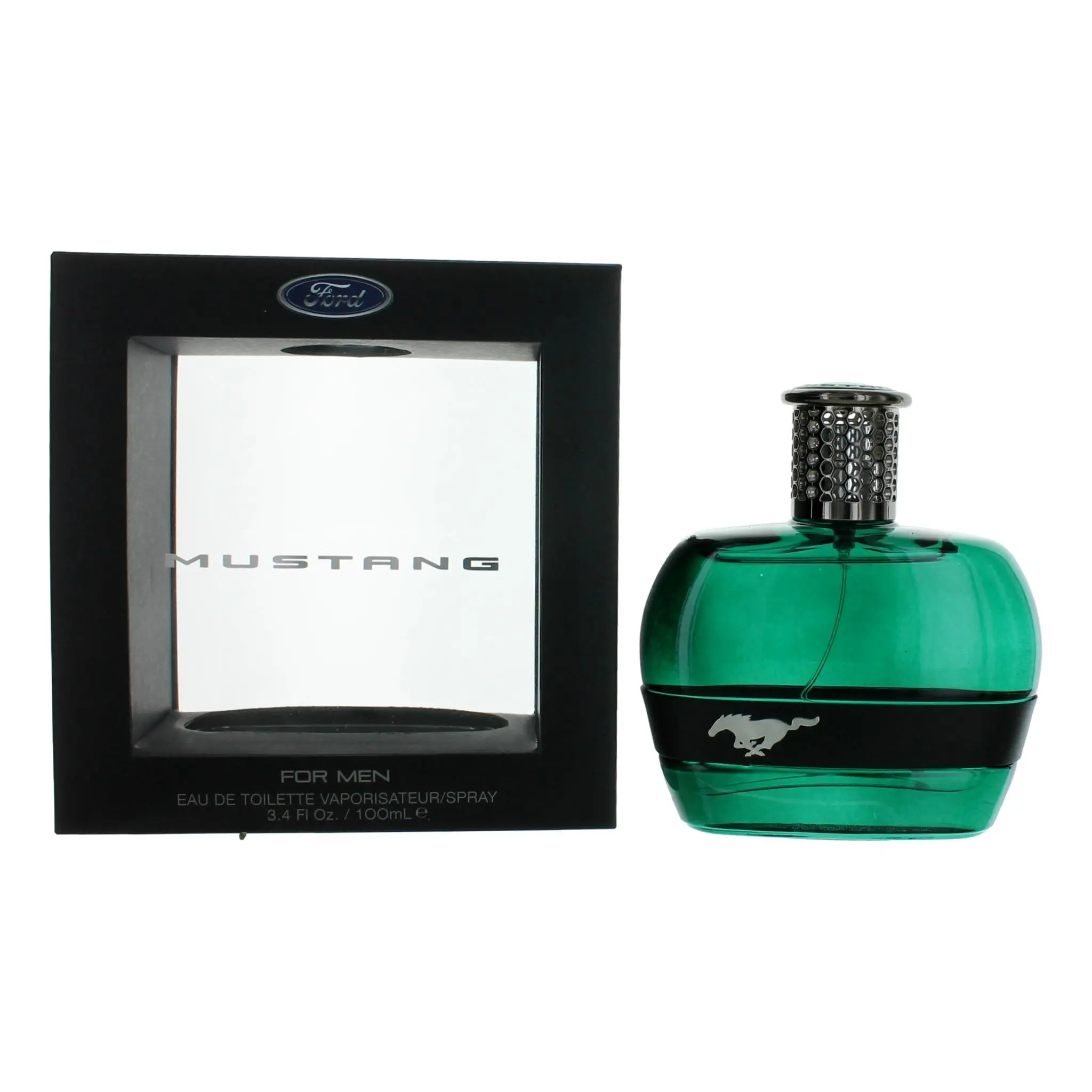 Mustang Green by Mustang, 3.4 oz EDT Spray for Men, Men's Cologne, Edc, Pineapple, Lemon, 3 To 3.9 Fl Oz, Woody & Earthy, 3.4 Fl Oz