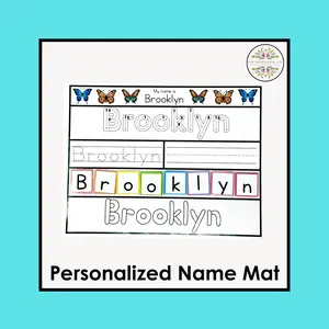Interactive Name Mats | Activity Mat | Preschool