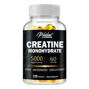 Pslalae Creatine Dietary Capsules-Build Strength, Build Muscle, Improve Performance-60/120 Capsules
