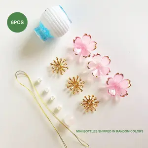 Cute Mini Vase Fridge Magnet Set with DIY Craft Materials, 6PCS Nordic Chinese Style Refrigerator Magnets, Creative Resin Flower Vase Decor for Kitchen, Bedroom and Office, Handmade Gift for Girlfriend, Mom, Sister and Best Friend