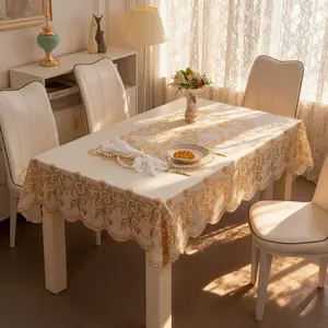 PVC Foil Tablecloth, Waterproof Oil Resistant, Easy to Clean for Kitchen and Dining Use, Ideal for Family Gatherings, Rectangle Tablecloth