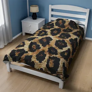 Leopard Animal Print Velveteen Plush Blanket, Ultra-Soft, Customizable, and Cozy for Home or Gifts heating level valentines day birthday present 6  day  star  blanket blankets cold gift