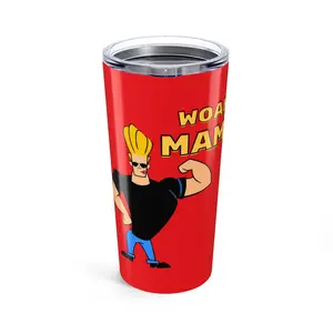Johnny Bravo Woah Mama Tumbler- Red