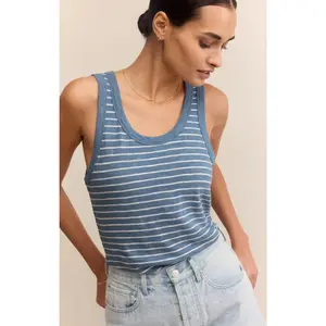 Z Supply The Perfect Striped Tank in Boathouse