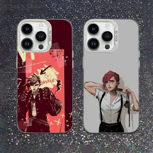 Animation VI Arcane Phone Case For iPhone 17,16,15,14,13,12,11,Mini,Pro,SE,MAX White Matte Shockproof Cover