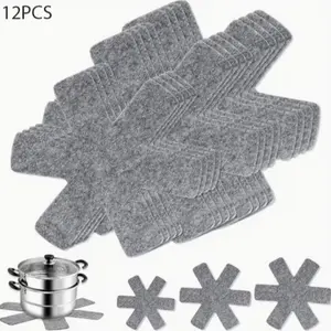 3/12 Piece Felt Pot Holders Set, Non-Stick Heat Resistant, Scratch-Resistant Kitchen Protection Pads, Suitable for Pots, Skillets, Utensils, Coasters