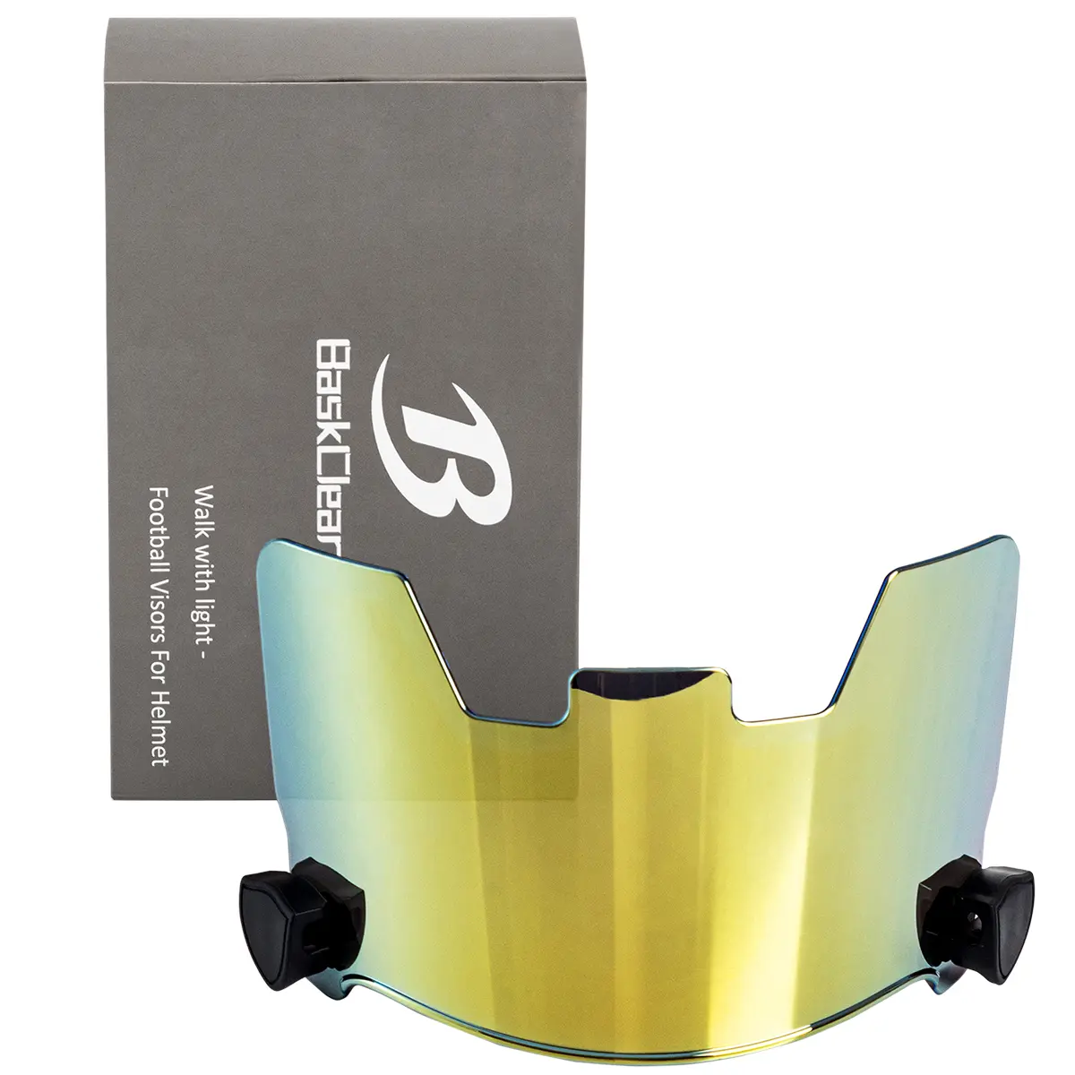 BaskClear Gold Sun Visor - Football Helmet Accessory, PC Material,  Anti-Fog, Scratch-Resistant, Glare-Reducing Clear Face Shield for Adult &  Youth Helmets - TikTok Shop