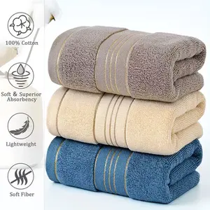 3-Pack Premium Cotton Hand Towels Set, 13x29 in, Ultra-Soft Lightweight Highly Absorbent Bathroom Towels for Home, Travel