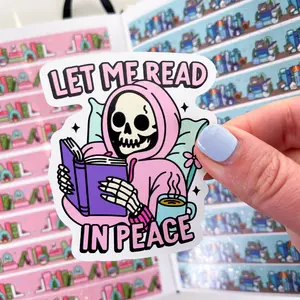 Read in Peace Vinyl Die Cut Sticker