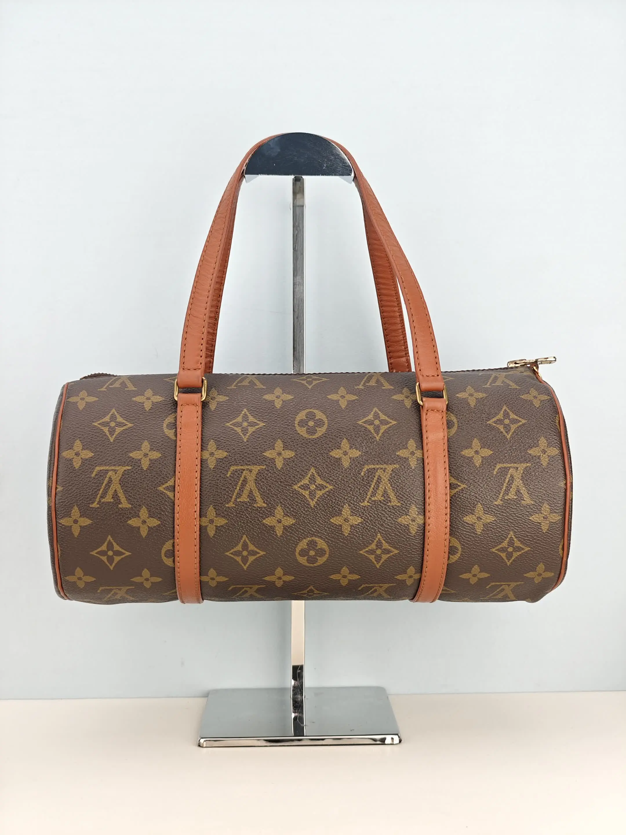 Pre-owned PVC coated canvas Clutches & Wristlets Louis Vuitton Monogram Papillon Handbag【TH8901】