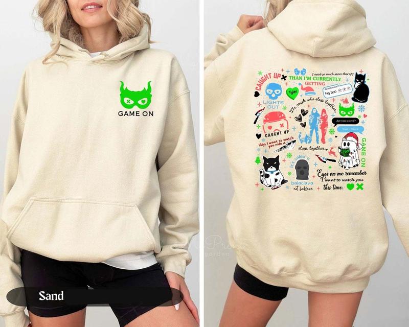 Game On Hoodie, Officially Licensed Christmas Ghost Navessa Allen Series Sweatshirt,Into Darkness Shirt, Dark Romance, Christmas Book Shirt, Bookish Merch, Lights Out, Caught Up