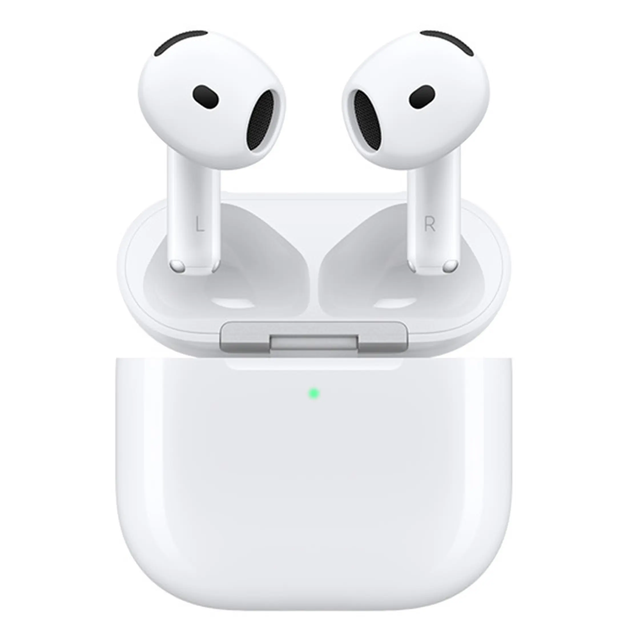 Apple AirPods 4 Wireless Earbuds, Bluetooth Headphones, Personalized Spatial Audio, Sweat and Water Resistant, USB-C Charging Case, H2 Chip, Up to 30 Hours of Battery Life