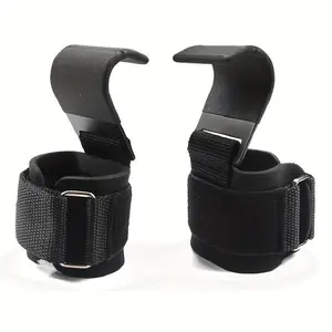 Weightlifting Grips, 2 Counts/set Non-slip Weightlifting Hooks with Padded Wrist Straps, Fitness Equipment Accessories for Men & Women, Deadlift Straps, Gym Accessories