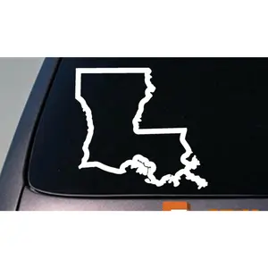 LOUISIANA state 6" sticker decal car truck window college football basketball