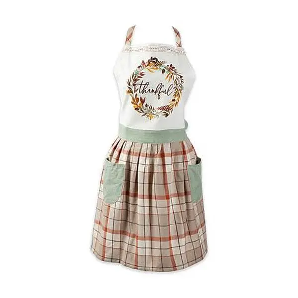 Design Imports Thankful Autumn Wreath Apron
